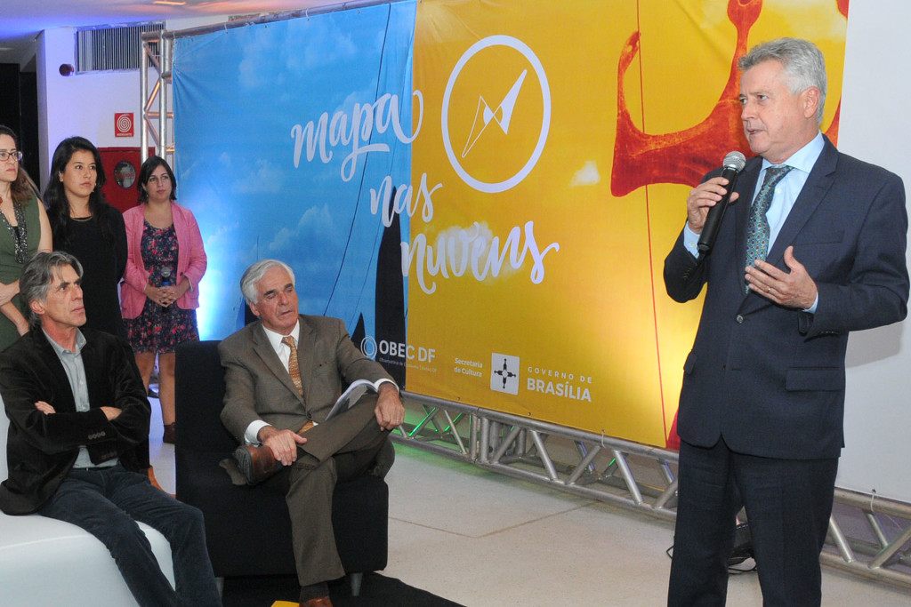 O governador Rodrigo Rollemberg participou do lançamento da plataforma Mapa nas Nuvens — Cartografia Cultural do DF.