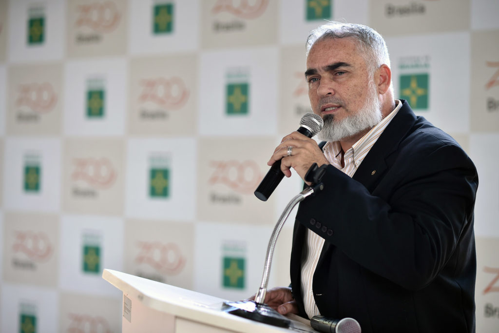 O novo diretor-presidente do Zoológico de Brasília, Gerson de Oliveira