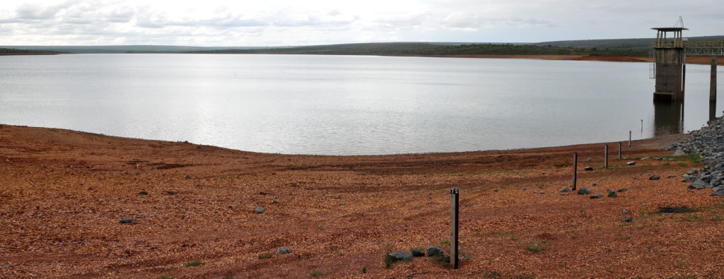 Barragem Santa Maria tem volume de água próximo de 41%.