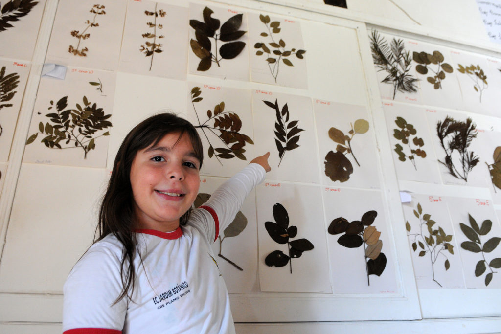 Ana Clara, que cursa o quinto ano na Escola Classe Jardim Botânico.