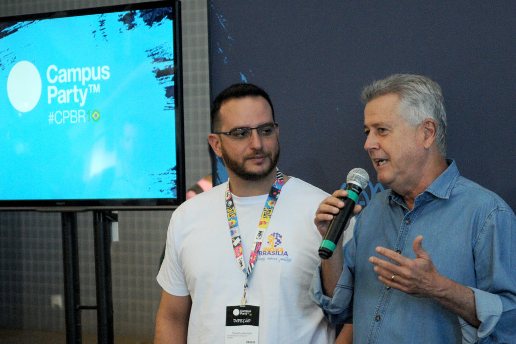 Governador Rodrigo Rollemberg apresentou nesta quinta (15) desafios aos participantes da Campus Party Brasília.