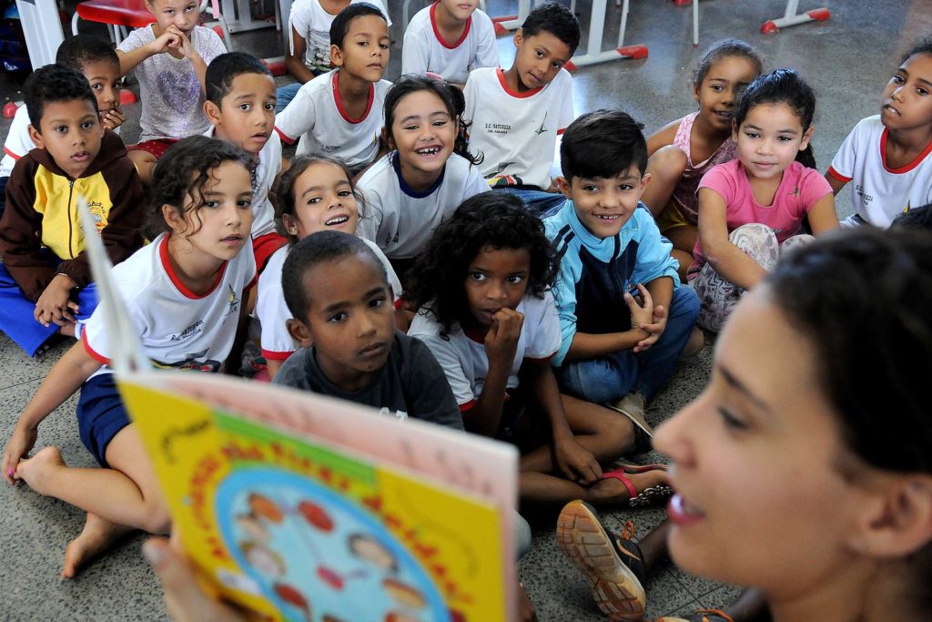 Na Escola Classe Natureza, no Paranoá, projeto apoiado pelo FAC incentiva o hábito da leitura nos alunos.