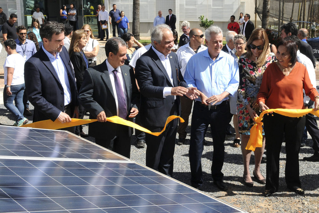 Sistema de produção de energia elétricoa com o uso de placas fotovoltaicas foi inaugurado nesta terça-feira (28), na Fábrica Social. Foto: Tony Winston/Agência Brasília