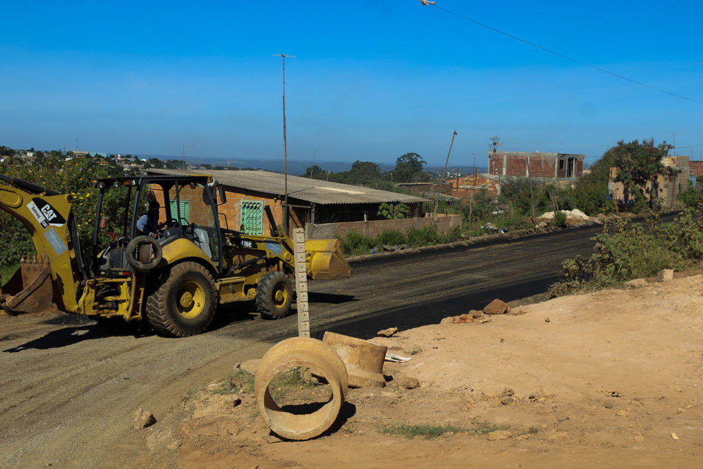 Obras de pavimentação no Porto Rico estão 85% concluídas. Foto: Pedro Ventura/Agência Brasília
