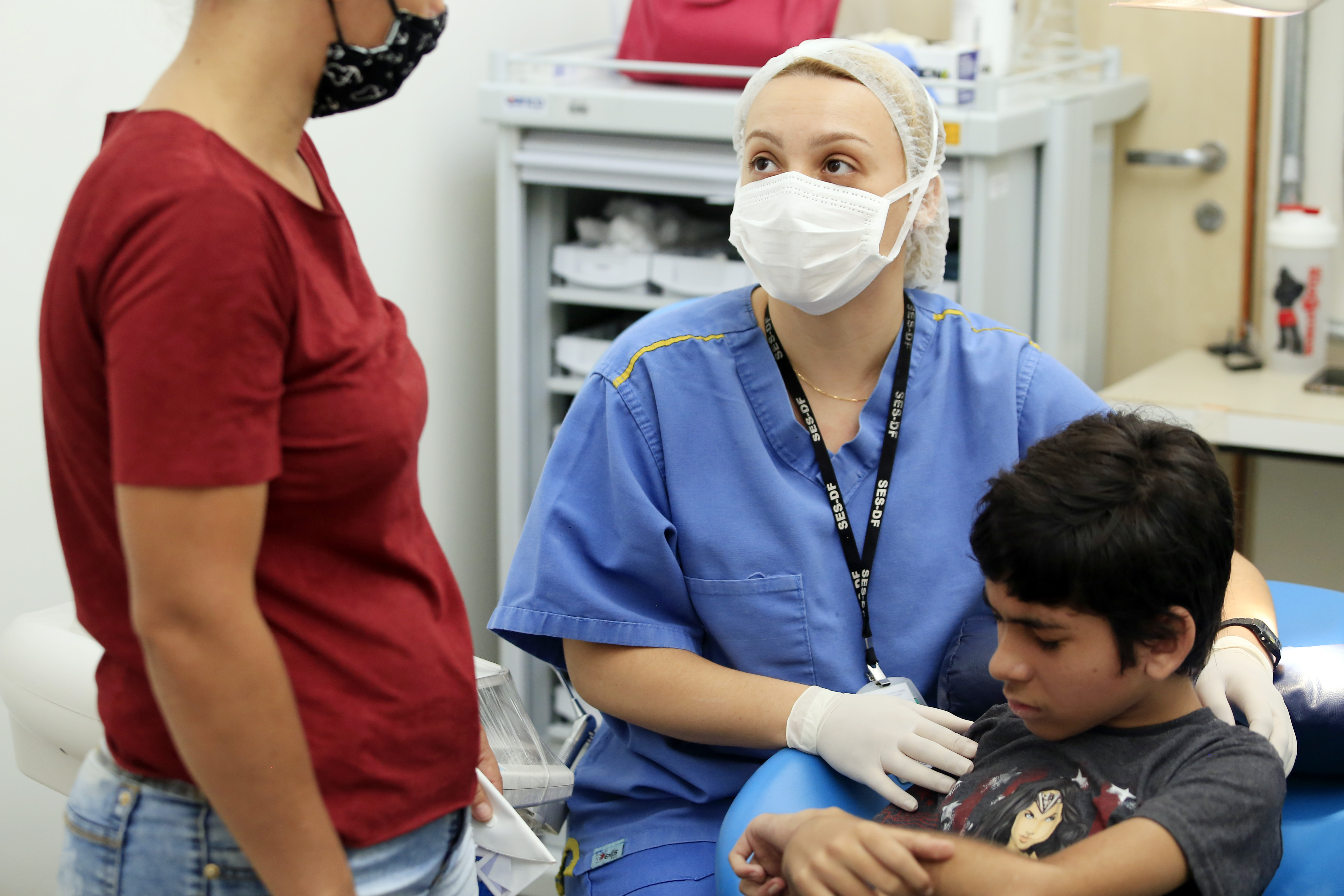 Brasília/DF. 13/01/2020. Atendimento odontológico de paciente com deficiência (PCD), no Hospital Regional de Santa Maria - HRSM. Foto: Davidyson Damasceno/Ascom IGESDF.