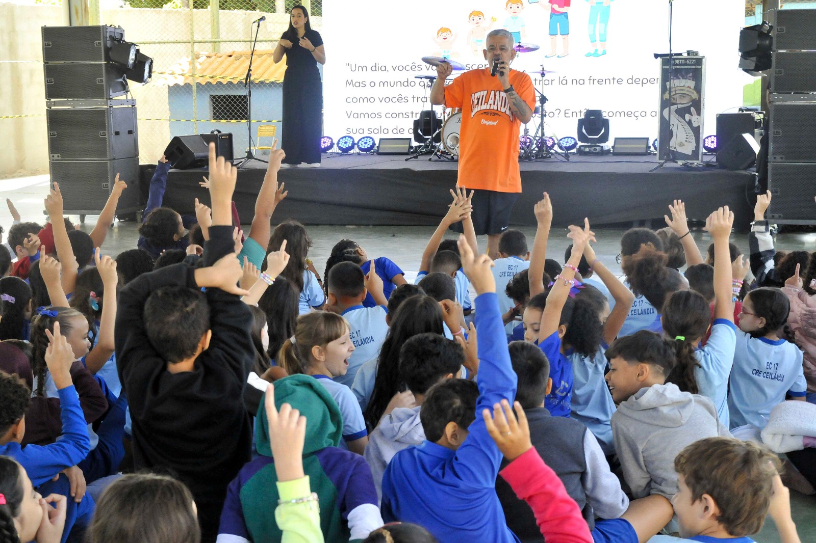 Projeto Escola + Arte leva arte, música e reflexão para crianças da rede pública de ensino&nbsp;