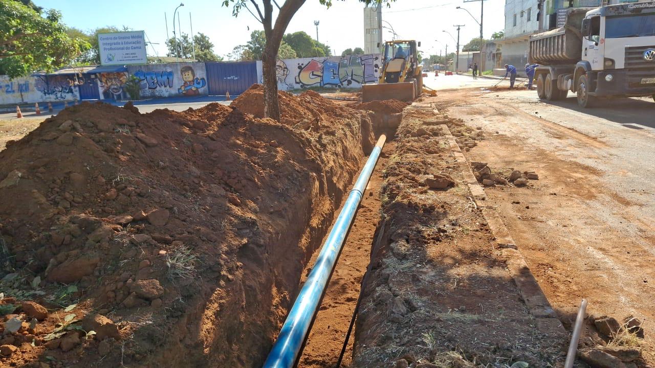 Concluído conserto de rede na Quadra 12 do Gama