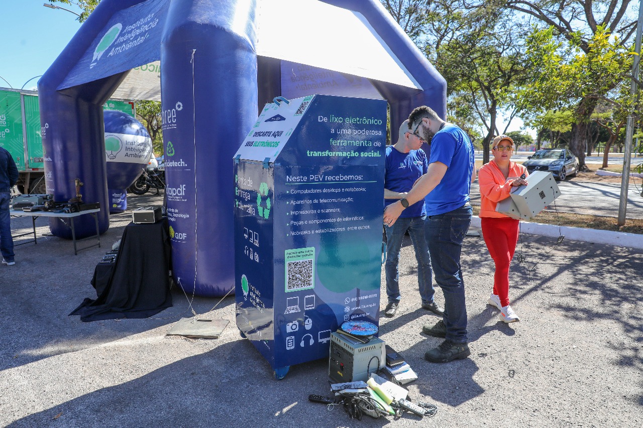 Parque da Cidade recebe ação de descarte consciente de eletrônicos