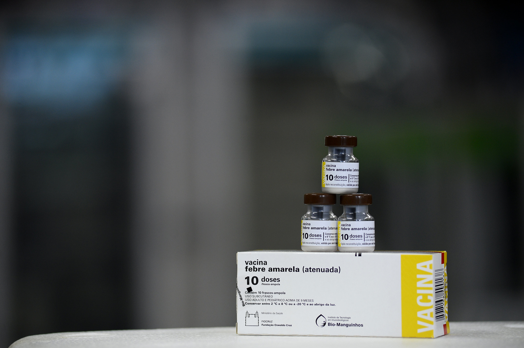 DF recebe 50 mil doses de vacinas contra a febre amarela