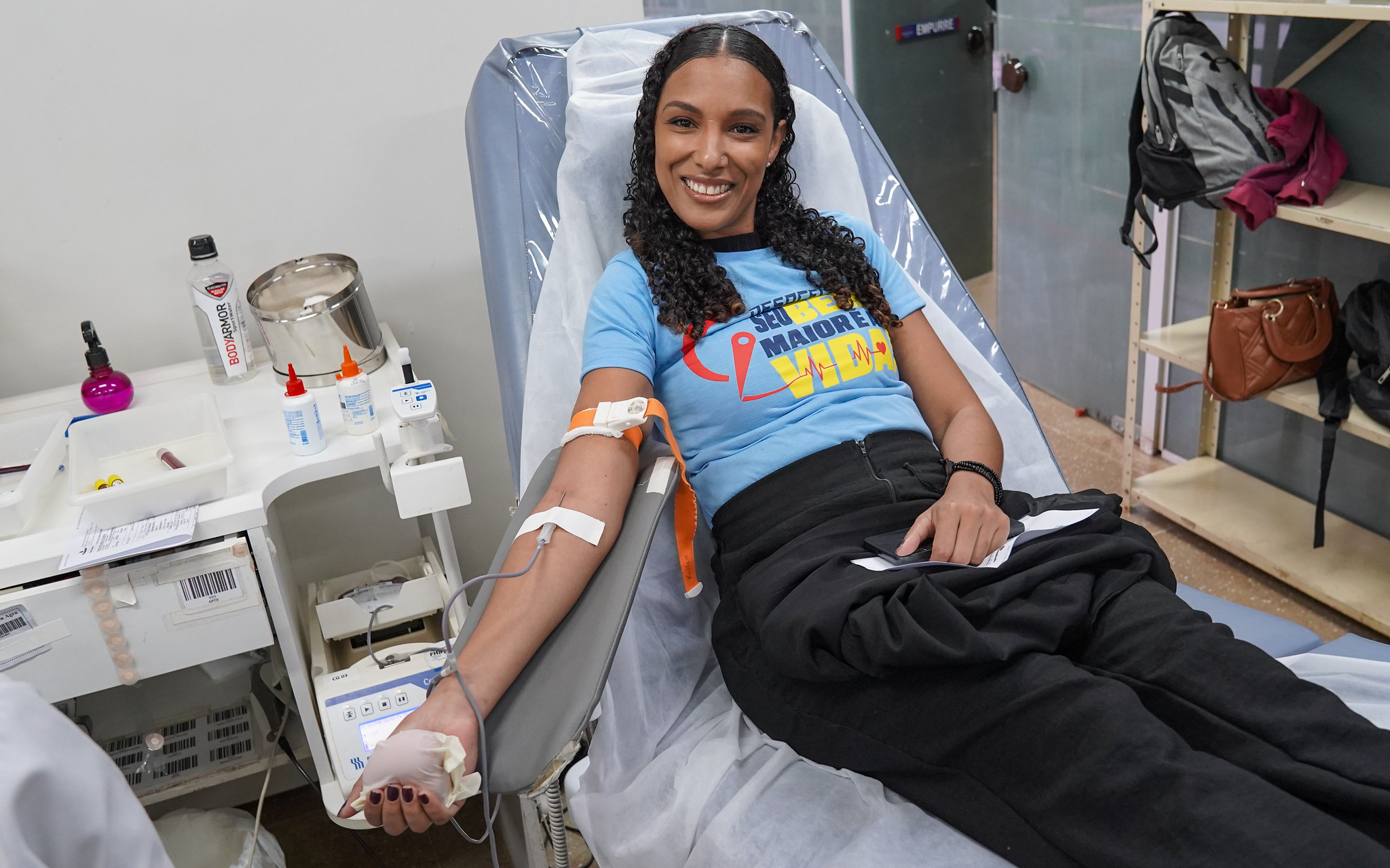 Ação coletiva do DER incentiva doação de sangue no Hemocentro de Brasília
