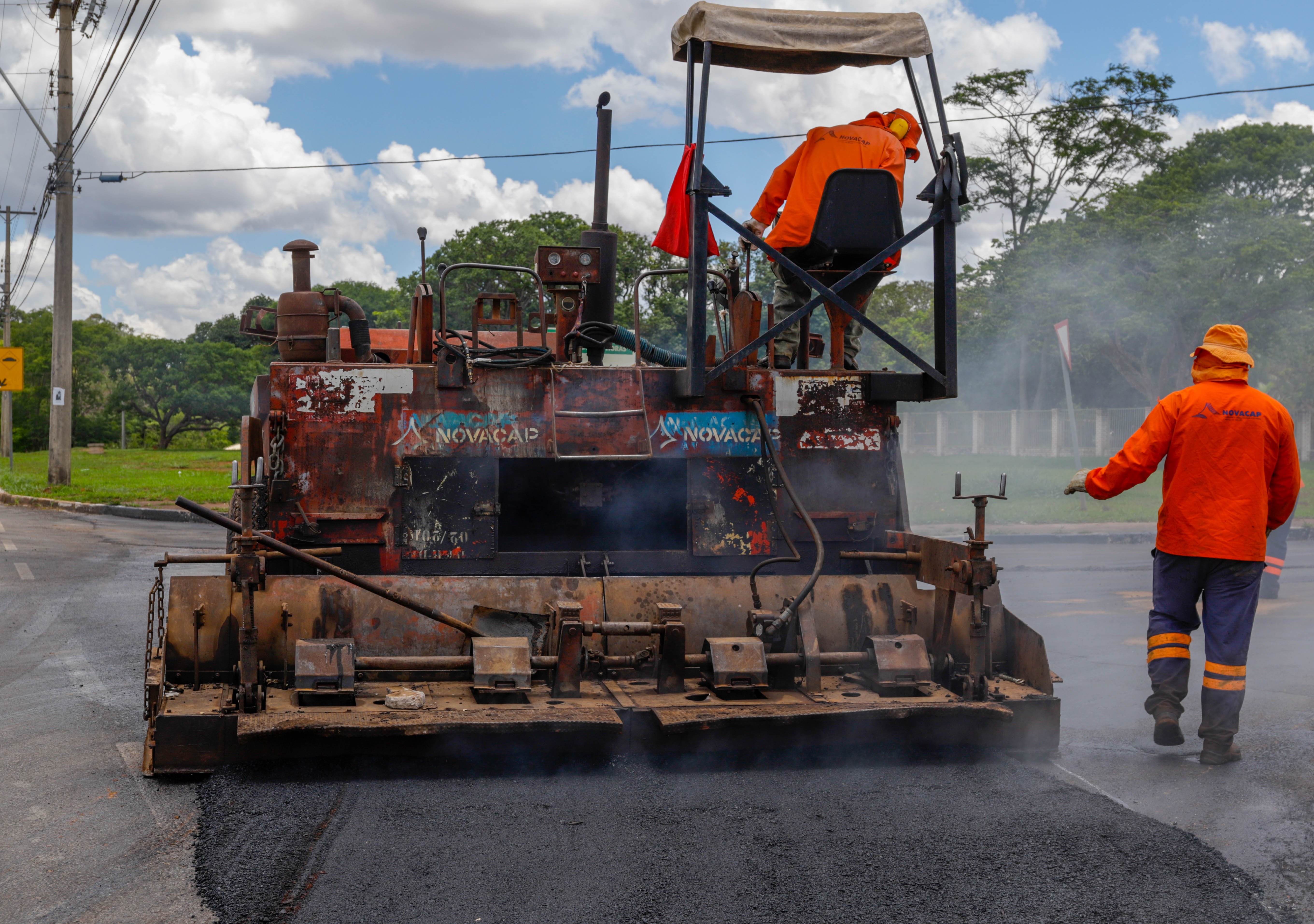 Primeiro semestre teve mais de 90 mil m² de pavimentação e recuperação asfáltica em todo o DF