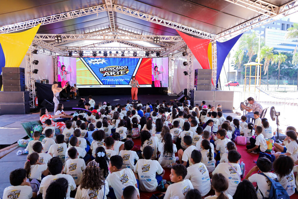 Projeto Brincando com Arte leva diversão gratuita para crianças de quinta (23) a domingo (26), no Taguaparque