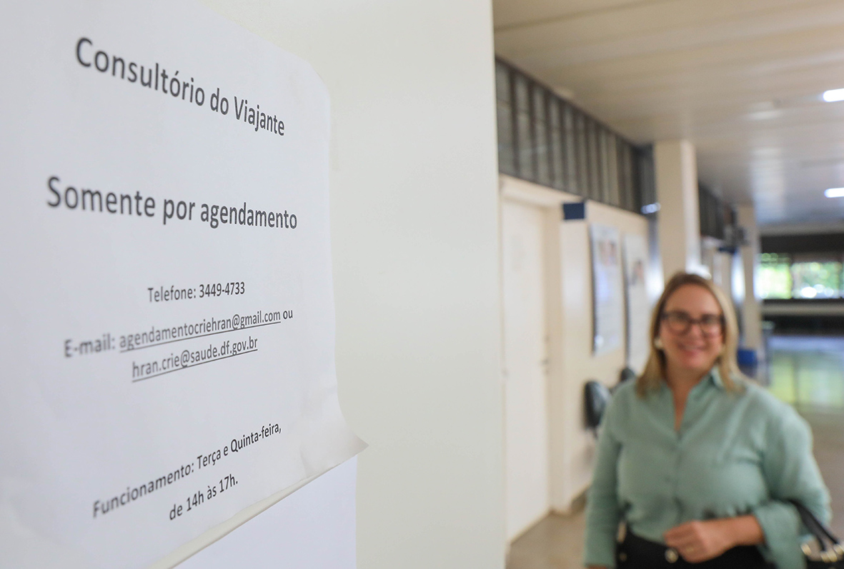 Ambulatório do Viajante no Hran orienta população do DF sobre vacinas e prevenção de doenças antes de viagens