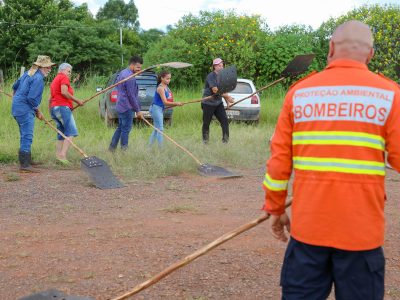 Produtores rurais da Chapadinha recebem treinamento contra incêndios florestais
