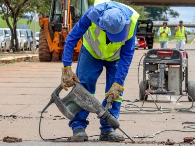 Reforma em via que liga a N2 à S2, na Esplanada dos Ministérios, altera trânsito na região