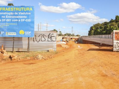 Obra do Complexo Viário do Jardim Botânico recebe trabalho de concretagem