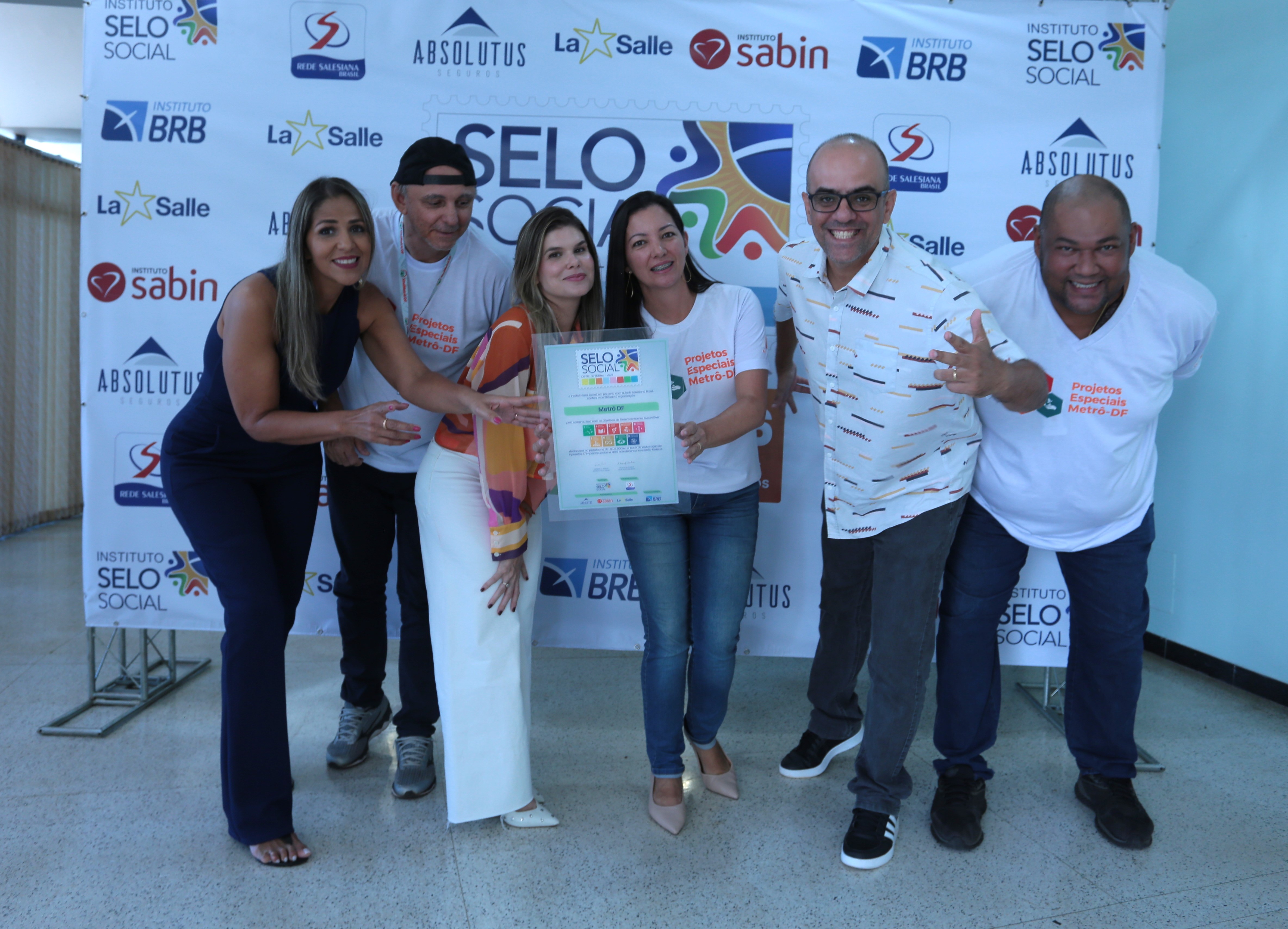 Metrô-DF recebe certificação por seis projetos sociais e ambientais