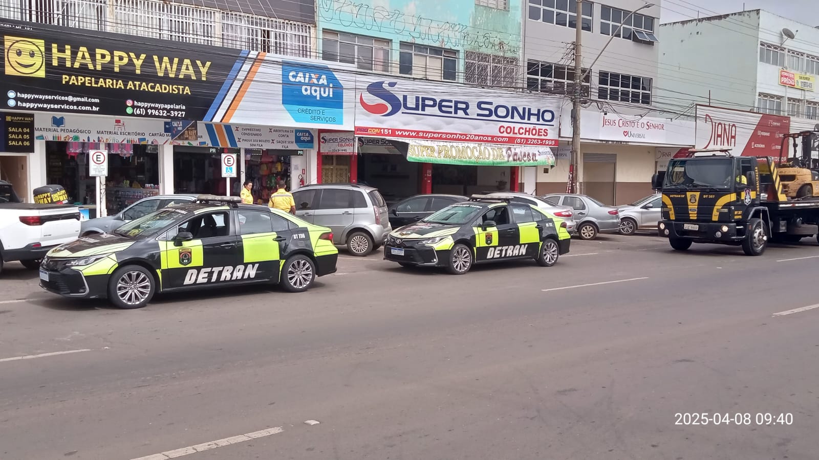 Operação fiscaliza vagas de estacionamento preferencial em Taguatinga