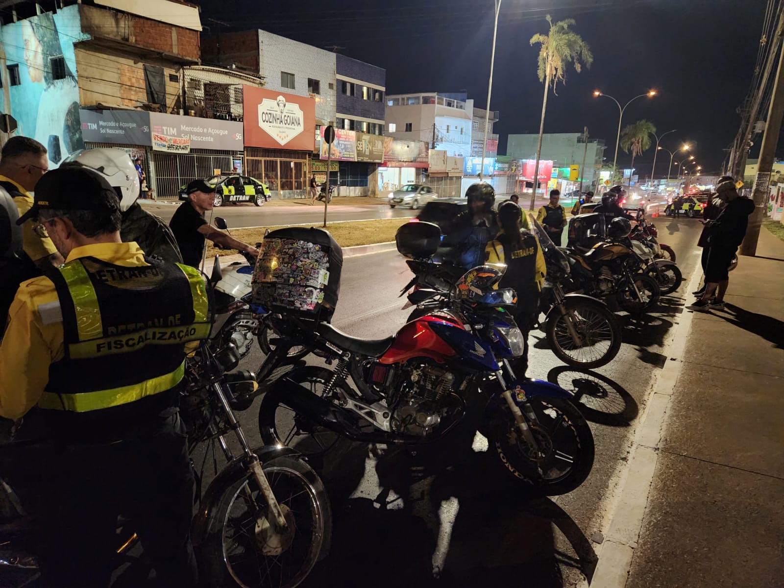 Ação de fiscalização em Ceilândia flagra 12 motociclistas dirigindo sem possuir a CNH