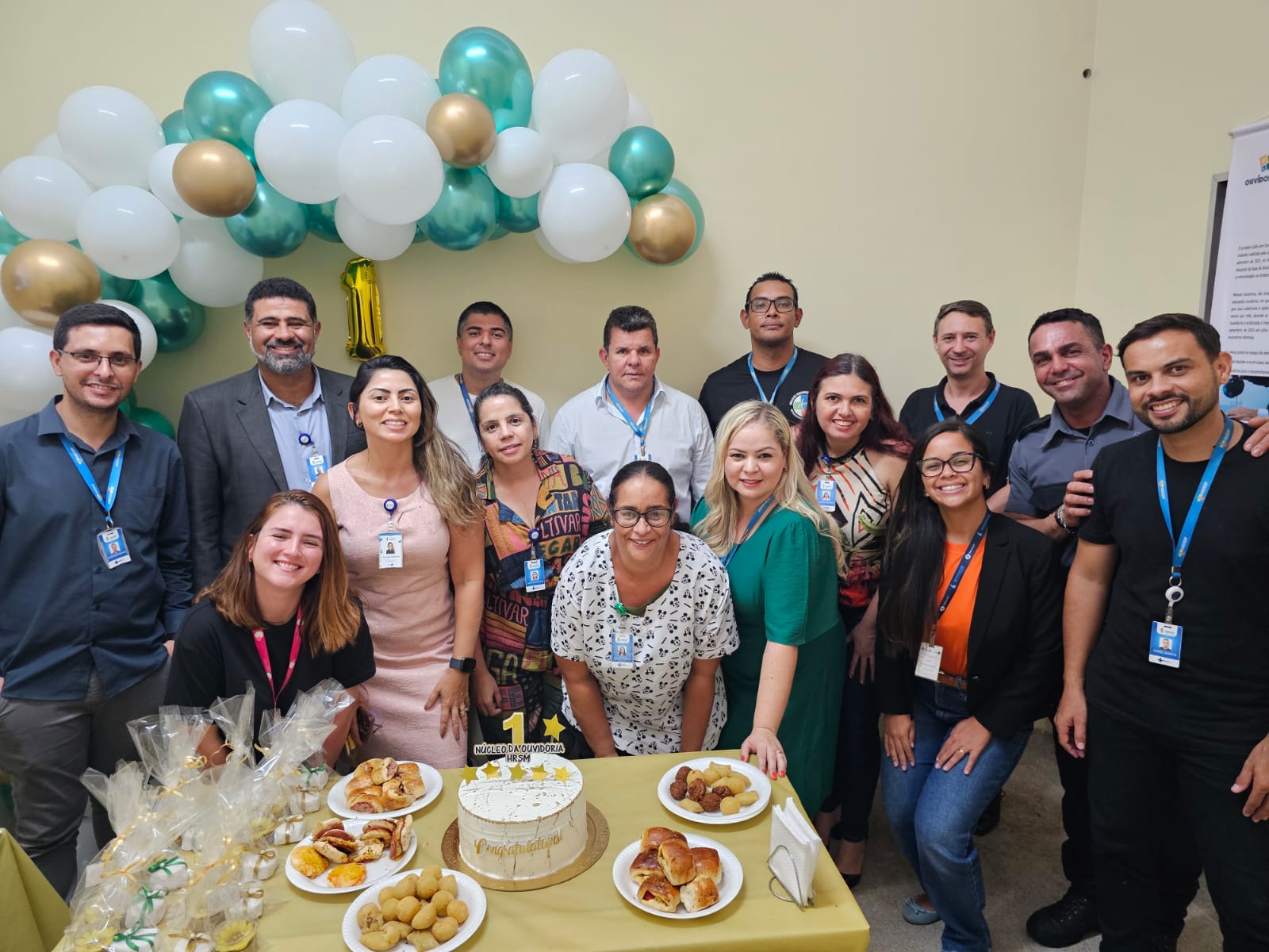 Núcleo da Ouvidoria do Hospital Regional de Santa Maria celebra seu primeiro ano com homenagens