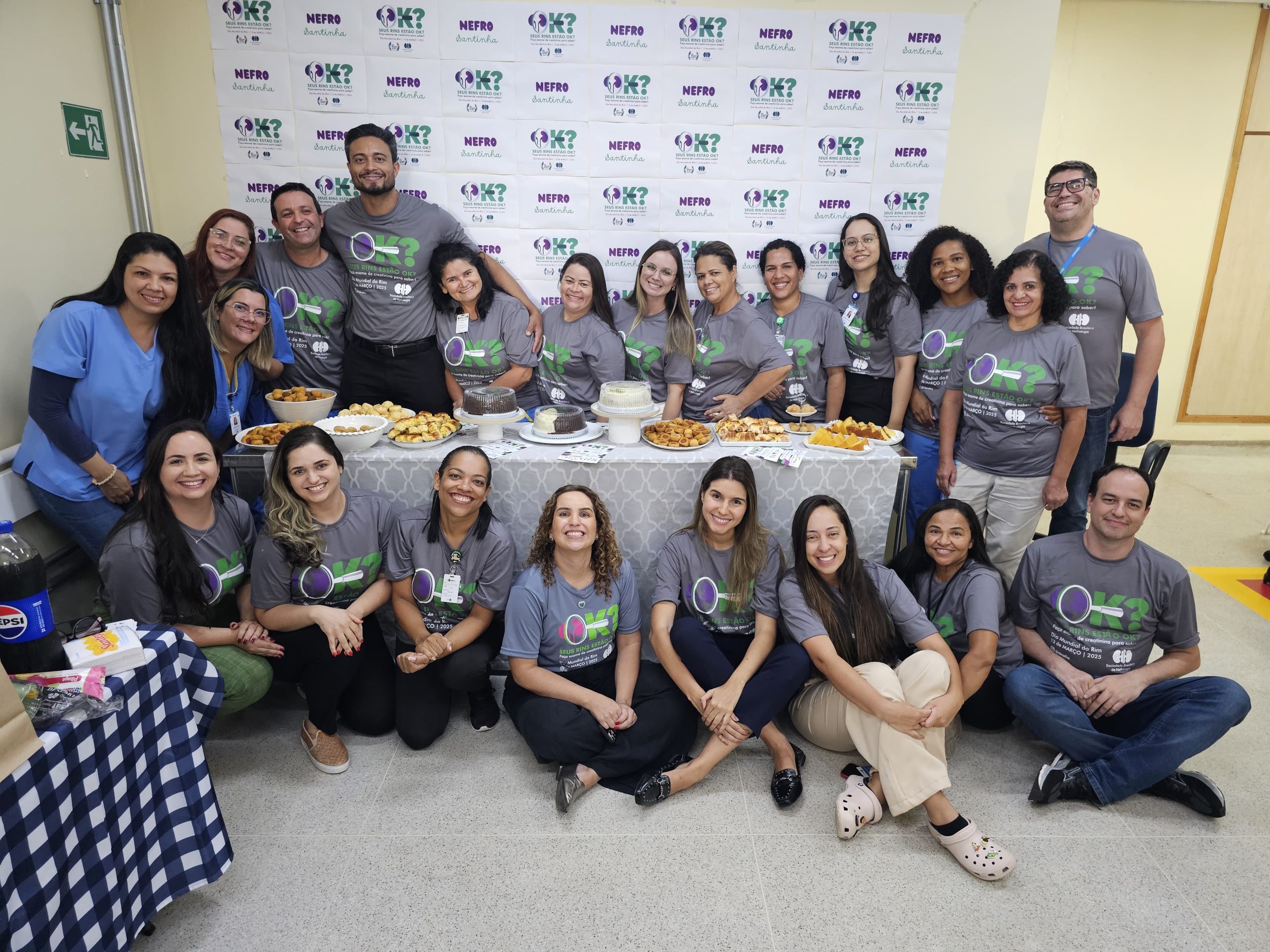 Equipe de Nefrologia do HRSM participa de ação voltada para o Dia Mundial do Rim