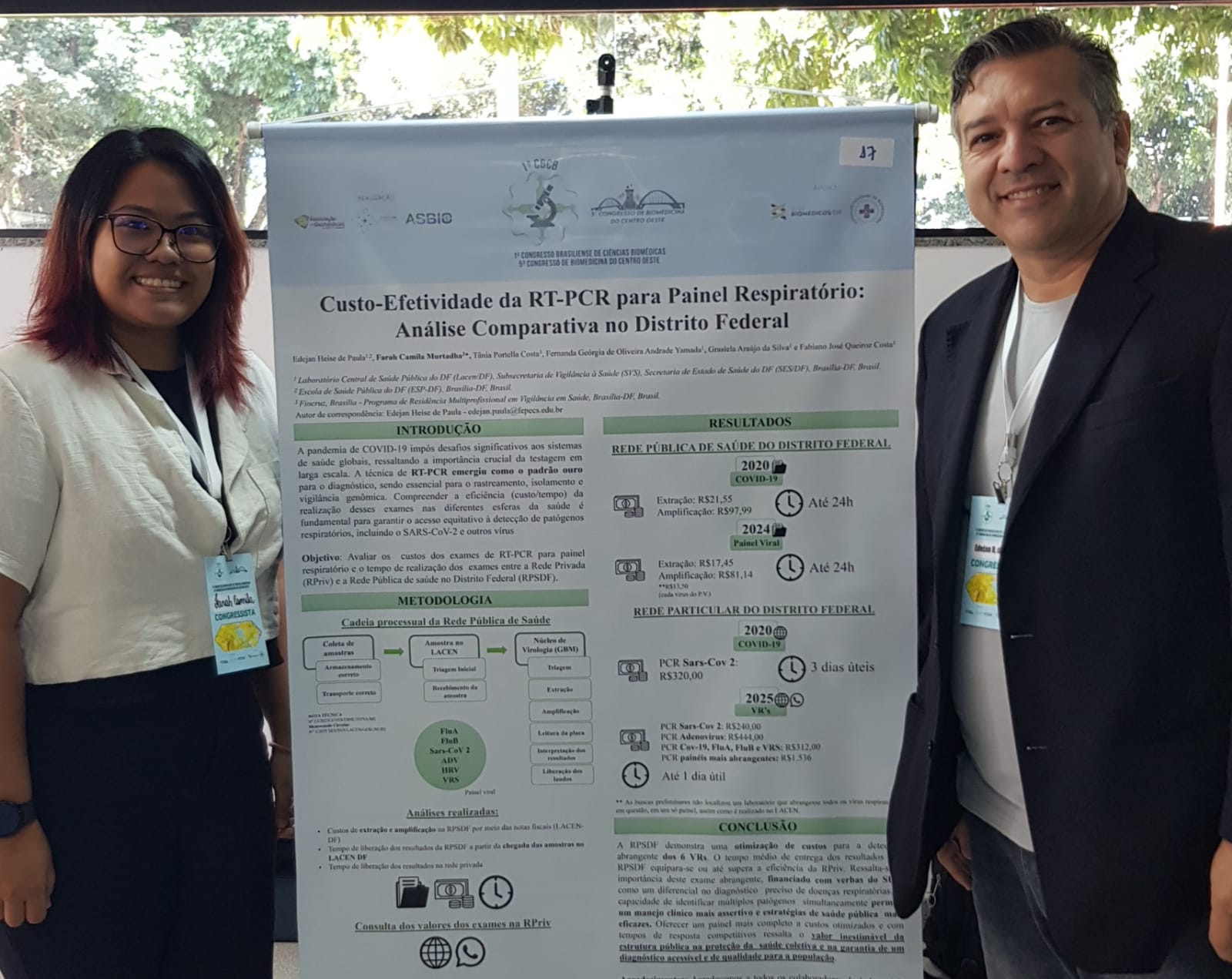 Docente da ESP/DF tem trabalho premiado no V Congresso de Biomedicina do Centro-Oeste