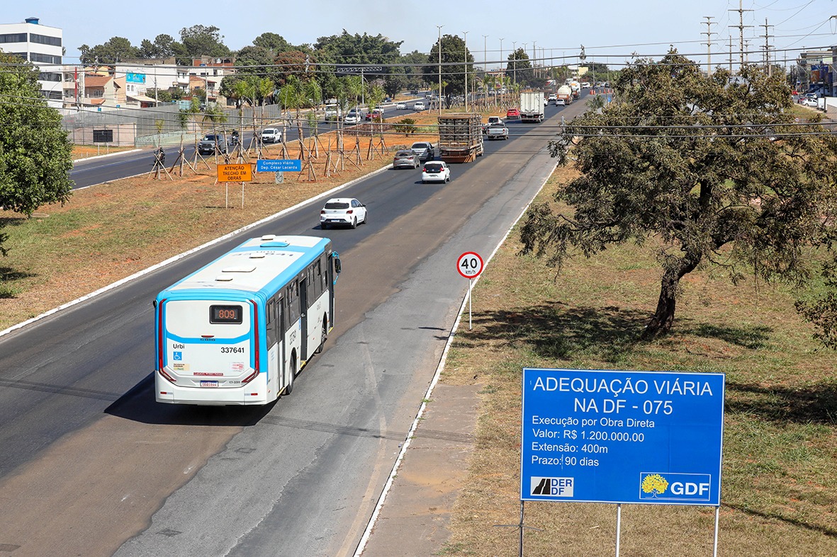 GDF elimina rotatória do Riacho Fundo e dá mais fluidez ao trânsito da EPNB