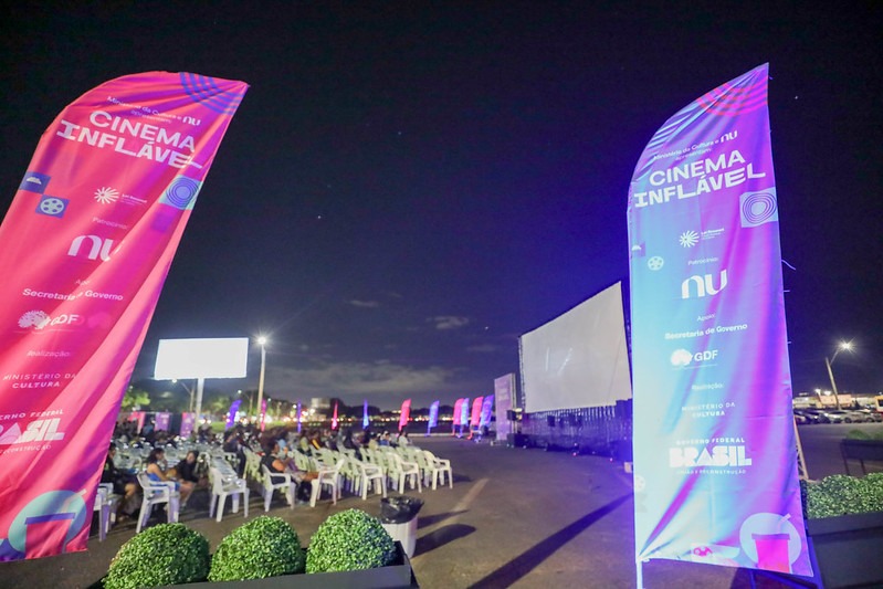Gama recebe projeto Cinema Inflável, com tela a céu aberto, a partir desta sexta-feira (22)