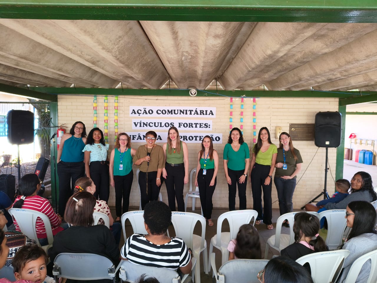 Cras Sobradinho promove ação para famílias com crianças no mês da primeira infância