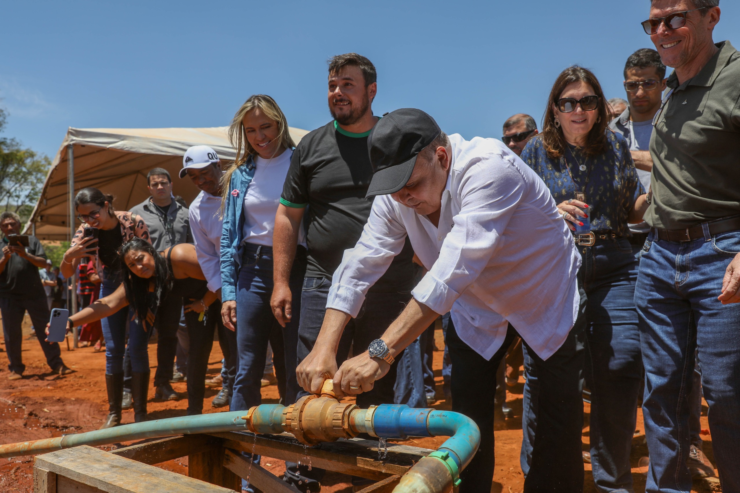Governador inaugura primeira etapa de obras de modernização hídrica no Núcleo Rural Rio Preto, em Planaltina