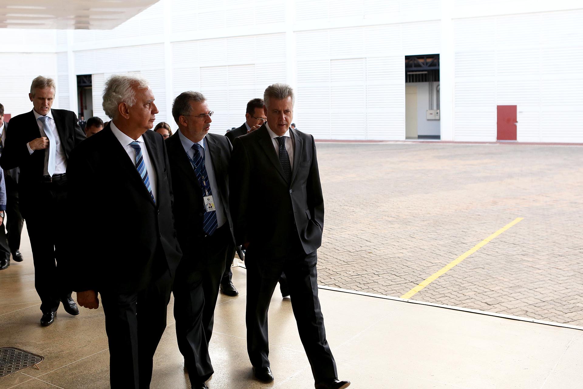 O governador Rollemberg visita instalações do Datacenter do Banco do Brasil e da Caixa Econômica Federal.