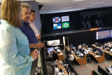 Governador Rollemberg visita Centro de Operações da prefeitura do Rio de Janeiro.
