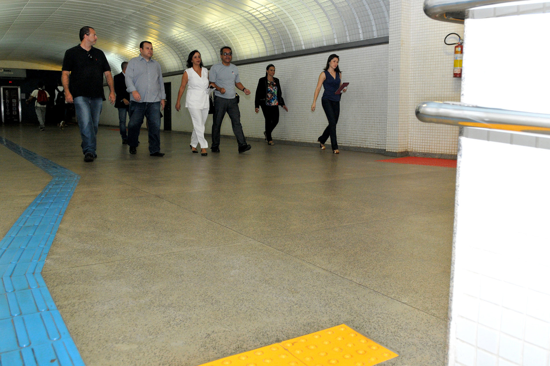Metrô inaugura obras de acessibilidade na estação da 114 Sul.