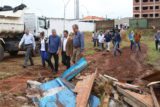 Governador Rollemberg e secretários de Estado percorrem áreas afetadas pelo temporal em Samambaia.