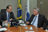 O ministro Ricardo Barros recebeu o governador Rollemberg na manhã desta quarta-feira (5) para tratar da construção do Hospital Oncológico