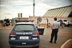 A Polícia Militar reforçou o policiamento em Samambaia para combater saques e outros crimes