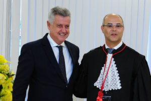 O governador Rodrigo Rollemberg e o desembargador Rômulo de Araújo Mendes