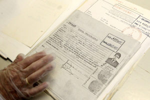 Documento do regime militar no acervo do Arquivo Público do DF