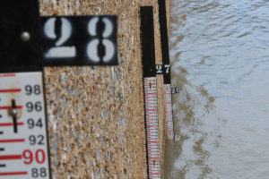 A Barragem do Descoberto em 16 de fevereiro, quando o nível de água estava em 36,74%.