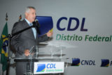 O governador Rollemberg durante a posse dos novos dirigentes da CDL-DF.