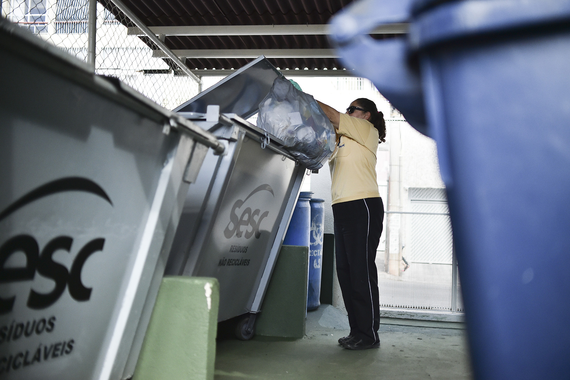 A unidade do Sesc de Taguatinga Norte já segue as regras para grandes geradores de lixo, que entram em vigor em 1º de agosto.