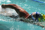 A nadadora Jane de Freitas Silva, de 30 anos, que vai disputar a 23ª Surdolimpíada, exclusiva para atletas surdos, na Turquia.