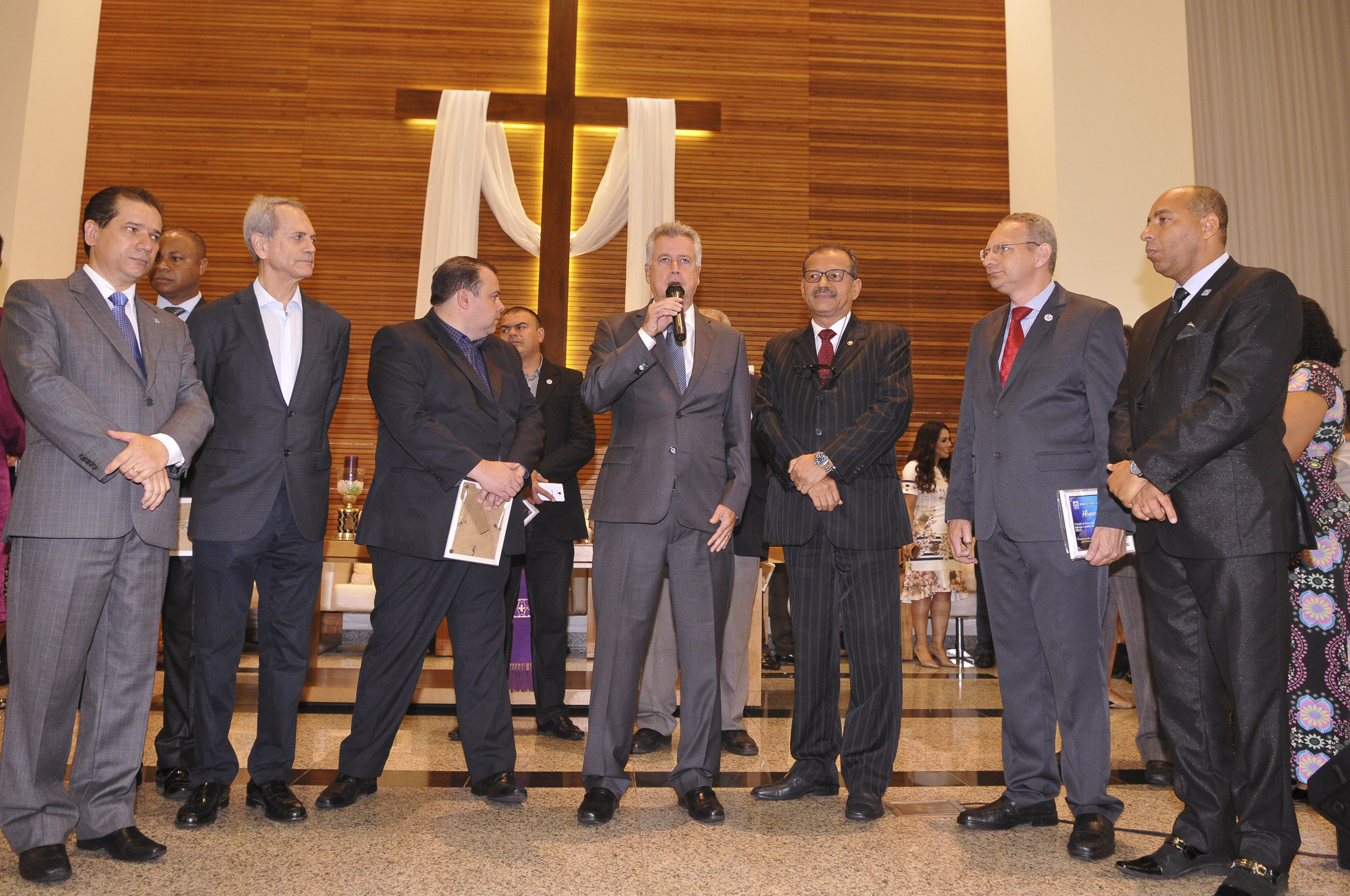 O governador Rollemberg participou da comemoração dos 47 anos do Copev-DF neste sábado (2), na Igreja Metodista na 906 Norte. Foto: Renato Araújo/Agência Brasília