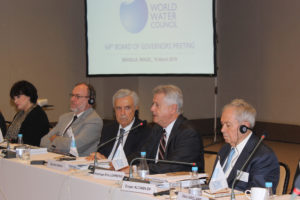 Governador de Brasília, Rodrigo Rollemberg, participou de reunião sobre gestão dos recursos hídricos do DF nesta manhã (16) do quadro permanente responsável pelo Fórum Mundial da Água, na antevéspera da 8ª edição do evento, que ocorre em Brasília.