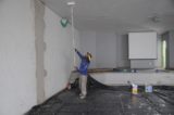 Após vazamento, auditório de escola é reparado em Sobradinho 