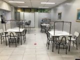 Hospital do Guará adota barreiras de isolamento no refeitório