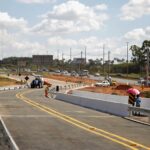 Ponte sobre o Córrego Vicente Pires: mais de 20 mil motoristas beneficiados todos os dias | Foto: Tony Oliveira/Agência Brasília