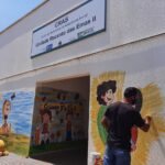 Por meio de uma parceria com a Administração Regional do Recanto das Emas, Jóia está colorindo a cidade | Foto: Ádamo Dan/Sedes