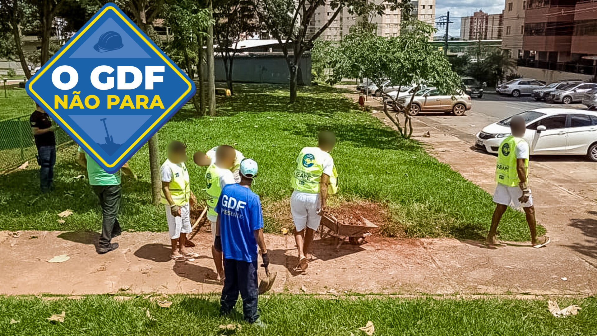 Um total de 40 toneladas foram retiradas da área central da RA e do pátio de obras da administração | Foto: Divulgação/GDF Presente