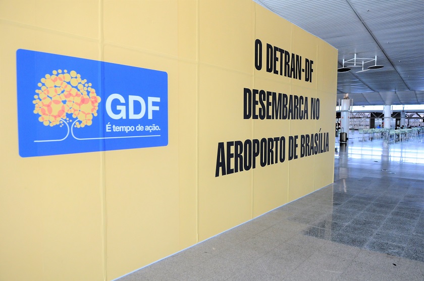 Detran no aeroporto